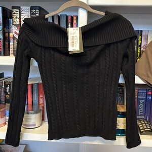 Say What ribbed cowl neck sweater NWT. Juniors XL